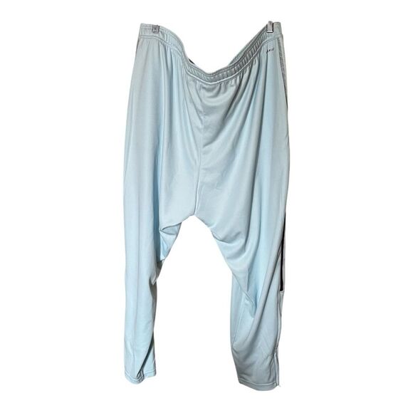 adidas Light Blue Tiro 21Trackpant with Purple/Brown Stripes & Ankle Zip Size 3X - Picture 3 of 13